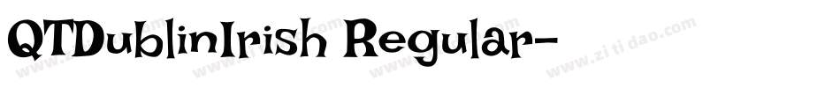 QTDublinIrish Regular字体转换